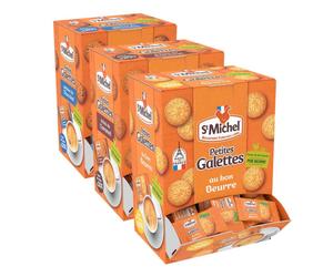 Petite Galette St Michel 3 parfums - 3 Boites distributrices - 600 galettes emballées individuellement