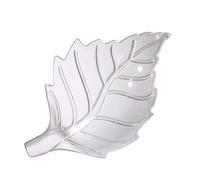 Petite gamelle en acrylique transparent en forme de feuille pour créature benthique, crabe, palourdes, aquariums, accessoires pour crevettes