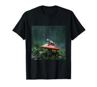Petite Grenouille Champignon forêt Tropicale Faune Fantastique Art T-Shirt