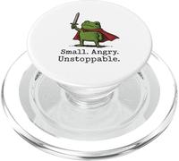 Petite Grenouille en colère imparable pour Jeu Amusant Grenouilles guerrières Mignonnes PopSockets PopGrip pour MagSafe