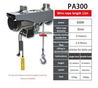 Petite grue électrique d'ascenseur de ménage de grue de grue électrique micro grue de décoration de treuil de 1 tonne/0.5T(12M)