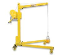 Petite grue mobile avec treuil, grue à main pliante portable, capacité de chargement de 200/300/500 kg, for un levage et une manipulation faciles(200kg)