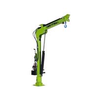 Petite grue mobile hydraulique électrique 1 tonne 12v24 chantier de construction manutention rotative levage Micro grue(Style12Deposit price)