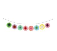 Petite guirlande éventails multicolores