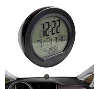 Petite Horloge Numérique | Horloge De Tableau De Bord Automobile À Energie Solaire,Calendrier avec Affichage LED,Pour Salle De Classe Voyage Table Chevet Réfrigérateur Camping-Car Boutique