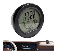 Petite Horloge Numérique | Horloge De Tableau De Bord Automobile À Energie Solaire | Thermomètre LED Pour Automobile | Pour Salle De Classe Voyage Table Chevet Réfrigérateur Camping-Car Boutique