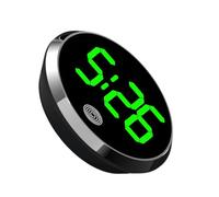 Petite horloge numérique | Horloge de véhicule à commande tactile | Affichage LED de l'heure claire pour réfrigérateur, voyage, véhicule
