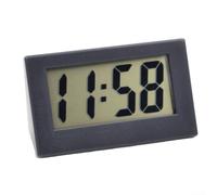 Petite horloge numérique triangulaire pour bureau, chambre, cuisine, silencieuse, sans tic-tac, noir