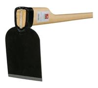 Petite houe feuille 145x95x100mm forgée, avec manche en frêne G.1000g IDEAL