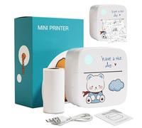 Petite imprimante de poche - Petites imprimantes d'étiquettes, imprimante compacte de poche instantanée, -imprimantes compactes sans encre avec couvercle en silicone pour l'impression de photos de