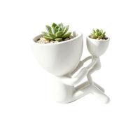 Petite jardinière humoristique imprimée 3D moderne Parent-enfant Statue