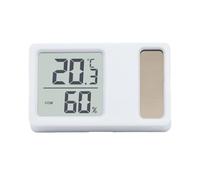 Petite jauge de mesure de la température et de l'humidité à l'énergie solaire Thermomètre numérique hygromètre avec écran LCD Outil de confort