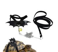 Petite laisse pour tortue | Corde de traction pour lézard | Petit harnais pour animaux de compagnie, corde de traction pour tortue, laisse de tigue barbe, style western avec ailes pour la maison