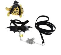 Petite laisse pour tortue | Corde de traction pour lézard | Petit harnais pour animaux de compagnie, corde de traction pour tortue, laisse de tigue barbe, style western avec ailes pour la maison