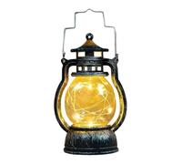 Petite lampe à huile rétro pour Halloween et noël, bougie électronique, lumière cheval créative, fournitures d'ornement lumineuses LED (G, 12x6cm)