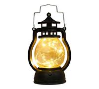 Petite lampe à huile rétro pour Halloween et noël, bougie électronique, lumière cheval créative, fournitures d'ornement lumineuses LED (A, 12x6cm)