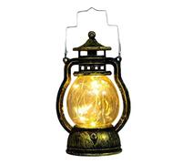 Petite lampe à huile rétro pour Halloween et noël, bougie électronique, lumière cheval créative, fournitures d'ornement lumineuses LED (F, 12x6cm)