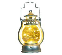 Petite lampe à huile rétro pour Halloween et noël, bougie électronique, lumière cheval créative, fournitures d'ornement lumineuses LED (E, 12x6cm)