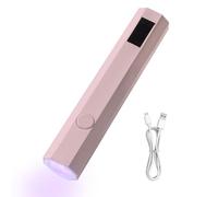 Petite lampe à ongles UV portable avec affichage LED et 2 minuteries, idéale pour la décoration de colle à strass, outil d'art compact pour la maison et les voyages