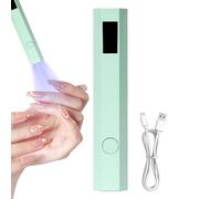 Petite lampe à ongles UV portable avec affichage LED et 2 minuteries, idéale pour la décoration de colle à strass, outil d'art compact pour la maison et les voyages