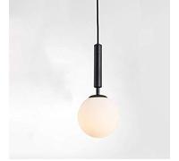 Petite Lampe Boule sphérique de 15 cm, éclairage de décoration Artistique Moderne, 1 lumière, Plafond en Verre Blanc Laiteux, Suspendu d'intérieur pour Salle à Manger, Salon, Chambre à Coucher,