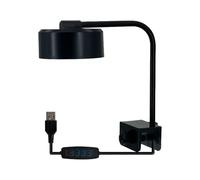 Petite lampe d'aquarium, lampe d'aquarium d'eau salée, réglable à 360 degrés, lumière LED avec 3 modes de luminosité pour réservoir d'eau salée