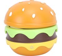 Petite lampe de bureau rechargeable Hamburger pour enfants avec cou ajustable Interrupteur tactile dimmable Veilleuse pour chambre d'enfant