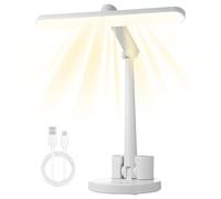 Petite Lampe de Bureau - Réglable, Protection Oculaire,Lampe de bureau à haute luminosité | pliante longue durée pour chevet, chambre, étude, école, lecture, travail, écriture, maquillage, coiff