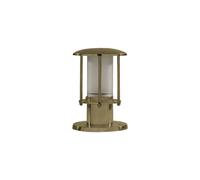 Petite Lampe De Cheminement Maritime H: 22 Cm IP53 En Laiton Et Verre E14