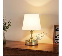 Petite Lampe de Chevet Tactile, LED Lampe de Table Sans Fil Batterie Rechargeable, 24cm-laiton-1 Pièce 24CM-1 Pièce
