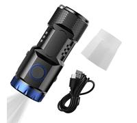 Petite lampe de poche LED - Lampe de poche rechargeable de type C 8 perles, lanterne haute puissance à luminosité réglable, lampe portable en ABS souple, outil de poche compact | pour le camping en