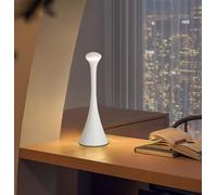 Petite lampe de table LED style barbare, interrupteur tactile, 3 couleurs réglables, lumière douce, charge rapide de type C, lampe de bureau d'ambiance pour salon, chambre, bar, décoration, blanc