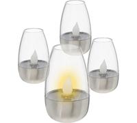 Petite lampe solaire de table - 10 x 6,5 cm / 4 pièces - Lampe solaire de table décorative