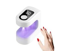 Petite lampe UV 0,6 A - Lampe de durcissement portable USB - 2 modes de synchronisation - Outil de séchage des ongles pour manucure, salon, maison, voyage, lumière LED compacte pour la pratique, les