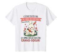 Petite Lapin Fille Enfant - Annonce Future Grande Soeur T-Shirt
