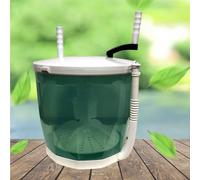 Petite Laveuse Compact Et Éco-responsable 35x34cm Laveuse À Manivelle Lave-Linge Capacité De Lavage 2KG Parfait Pour Étudiant, Camping, Voyage(Green)
