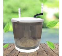 Petite Laveuse Compact Et Éco-responsable 35x34cm Laveuse À Manivelle Lave-Linge Capacité De Lavage 2KG Parfait Pour Étudiant, Camping, Voyage(Gray)