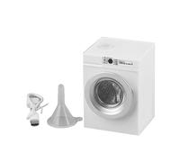 Petite Laveuse De Jouets, Tambour Rotatif, 1 Ensemble, Machine À Laver Rechargeable, Appareil À L'échelle 1:12, Couvercle Ouvrant, Pour , Anniversaire, Garçons, Filles, Ensemble De Jeu De Lessi