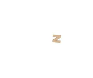 Petite lettre kraft z 8,5cm - Kraft