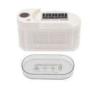 Petite machine à glaçons 12 V, glaçons rapides en 15 minutes, auto-nettoyante, compacte pour la maison, le bureau, le camping (blanc)