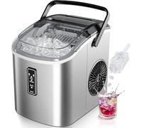 Petite machine à glaçons noire, 9 dés/6 Min, 12kg/24H, 2 tailles, autonettoyante et Portable pour la cuisine/maison IM008-BSI