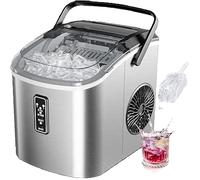 Petite machine à glaçons noire, 9 dés/6 Min, 12kg/24H, 2 tailles, autonettoyante et Portable pour la cuisine/maison IM008-BBL