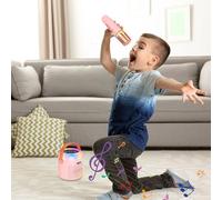 Petite Machine À Karaoké - Enceinte De Voyage avec Lecteur Musical Et Lumières LED - Jouet Karaoké avec Microphone,pour Camping Voyage Maison Pratique De Chant Salle De Classe Anniversaire Fête