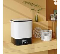 Petite Machine À Laver 24X24X28cm Lave-linge Avec Multifonction Grande Capacité De 10L Mini Laveuse Pratique Pour La Maison, Le Dortoir, Appartement, Hôtel(Black)