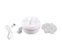 Petite machine à laver à turbine à ultrasons portable efficace 50 secondes de nettoyage avant et arrière mise hors tension automatique pour les étudiants dortoir ABS capacité de 6