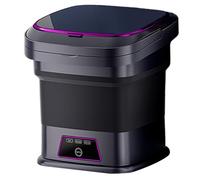 Petite machine à laver, machine à laver portable 13 L, 3 modes, mini pliable avec tuyau de vidange, poignée et ventouse, petit linge pour sous-vêtements, chaussettes, mini l