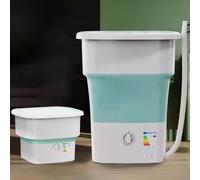 Petite Machine À Laver Portable,mini Machine À Laver Pliable de 52 L, pour Le Camping et Les Voyages, Parfaite pour Les Sous-vêtements, Chaussettes et Petits Objets