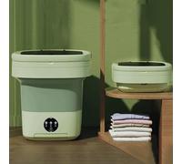 Petite machine à laver portable pliable 9 L avec lecteur Blu-ray 360°, écran tactile, idéale pour les sous-vêtements, les bébés, les voyages, le camping et les camping-cars.