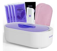 Petite machine à paraffine pour mains et pieds - Machine à paraffine professionnelle de 2 L avec recharges de cire de paraffine, écran d'affichage numérique pour bains de paraffine
