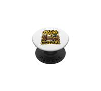 Petite Machine Pas Petit Boulot Conducteur Mini Pelle PopSockets PopGrip Adhésif